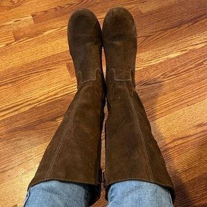 Italian made suede brown boots